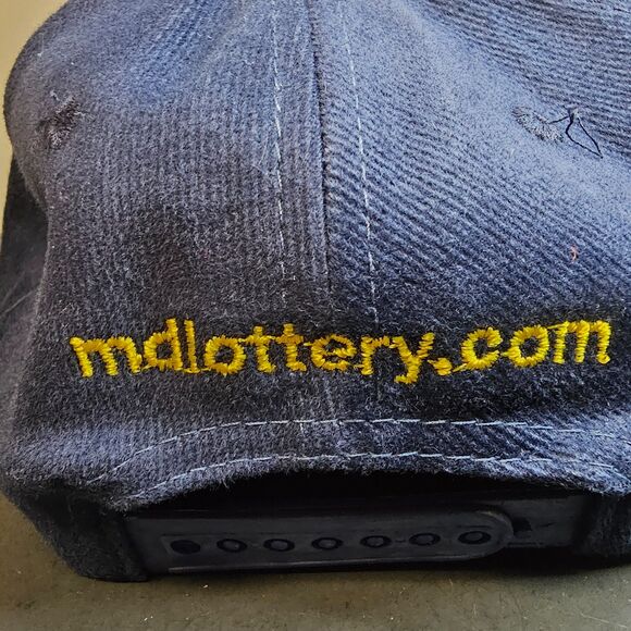 Maryland Lottery Multi Match Hat Baseball Cap Blue Adjustable Snapback NWOT Dad - Picture 4 of 6